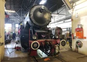 Wartungsarbeiten an der 52 7598 der Eisenbahnfreunde Zollernbahn.