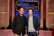 Treten bei "Wer wei&szlig; denn sowas?" als Kandidaten gegeneinander an: Der Schauspieler Moritz Bleibtreu (l.) und der Schauspieler Tom Schilling (r.).