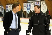 Booth (David Boreanaz, l.); Jeremy Roenick (Jeremy Roenick, r.) Booth (David Boreanaz, l.); Jeremy Roenick (Jeremy Roenick, r.)