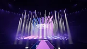 Visualisierung des Lichtdesigns beim Eurovision Song Contest 2026 in Wien.