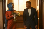 Special Agent Fatima Namazi (Medalion Rahimi, l.); Devin Rountree (Caleb Castille, r.)