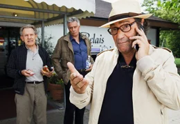 Emil (Klaus Wildbolz, Mitte) will mit seinem Freund Fritz (Walter Hess) wieder einmal Golfen, doch der ewig n&ouml;rgelnde Bruno (Herbert Leiser, rechts) gibt sich als Spielverderber.