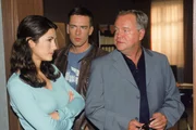 Staatsanw&auml;ltin Sturm (Mariella Ahrens) m&ouml;chte die Meinung der Kommissare Kehler (Wolfgang Bathke, r.) und Bonhoff (Wolfgang Krewe) im Mordfall Carla Steffens h&ouml;ren.