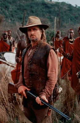Raubtier-Spuk: Um dem blutigen Treiben ein f&uuml;r allemal ein Ende zu bereiten, holt man den sagenumwobenen Gro&szlig;wildj&auml;ger Charles Remington (Michael Douglas) ...