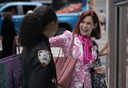 Pictured (L-R): Carra Patterson as Kaya Blanke and Carrie Preston as Elsbeth Tascioni Pictured (L-R): Carra Patterson as Kaya Blanke and Carrie Preston as Elsbeth Tascioni