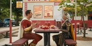 Shazam (Zachary Levi), Hespera (Helen Mirren)