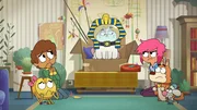 Kit will endlich besser behandelt werden - am liebsten wie die verehrte Katzen-Gottheit aus dem antiken Ägypten. Durch den Helm von Klaus kann sie jetzt sprechen und droht alle Geheimnisse, die die anderen ihr anvertraut haben, zu verraten - außer sie tun ihr jeden Gefallen. Kit will endlich besser behandelt werden - am liebsten wie die verehrte Katzen-Gottheit aus dem antiken Ägypten. Durch den Helm von Klaus kann sie jetzt sprechen und droht alle Geheimnisse, die die anderen ihr anvertraut haben, zu verraten - außer sie tun ihr jeden Gefallen.