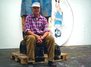 Der Maler Georg Baselitz in seinem Atelier.