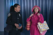 Pictured (L-R): Carra Patterson as Kaya Blanke and Carrie Preston as Elsbeth Tascioni