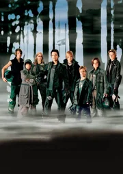 v. l.: Marlon Wessel, Kevin Iannotta, Sarah Kim Gries, Jimi Blue Ochsenknecht, Wilson Gonzalez Ochsenknecht, Nick Romeo Reimann, Raban Bieling und Leon Wessel-Masannek