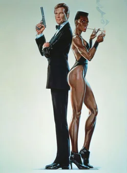 Illustration mit James Bond (Roger Moore)