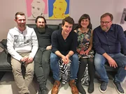 V.l.: Manuel, Marko, Neal, Janina und Gastgeber Martin