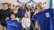 Lisa und Lena mit der Europa AG des K&ouml;nigin-Olga-Stift Gymnasiums in Stuttgart.