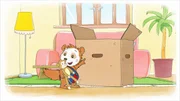 Ein großer Karton lädt Bobo und Trix zum Spielen ein. Ein großer Karton lädt Bobo und Trix zum Spielen ein.