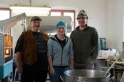 Gruppenfoto von Bernd, Sabine und Korbinian. Gruppenfoto von Bernd, Sabine und Korbinian.