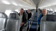 von links: Thomas Krutzler (CEO Peoples Gruppe). Markus Kopf (Eigent&uuml;mer Peoples Gruppe), Roland M&uuml;ller (Foundation for Aviation Competence, Rechtsanwalt, Fluglehrer)