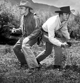 James Cagney, John Derek.