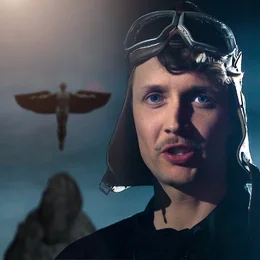 Start Up Lilienthal erz&auml;hlt eine Heldengeschichte. Der Flugpionier Otto Lilienthal gr&uuml;ndet im Berlin des 19. Jahrhunderts das erste Start-up-Unternehmen der Luftfahrttechnik, um sich und der ganzen Menschheit den Traum vom Fliegen zu erf&uuml;llen. - Keyvisual.