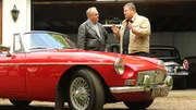Mike and seller stood with MGB 1967. Mike and seller stood with MGB 1967.