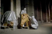 Jahrzehntelang vergessen: die Gipskopie vom Original der Quadriga