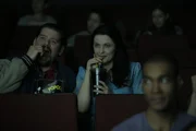 Kimberly and Brian on a first date at the movie theater. Kimberly and Brian on a first date at the movie theater.
