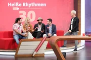v.li. Cale Kalay, Isabel Edvardsson, Massimo Sinat&oacute;, Christian Polanc und Guido Cantz.