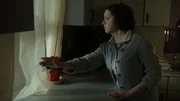 Linda Wittmier looks outside the window when notified when Randall was released.