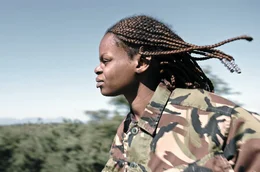 Die 20-j&auml;hrige Naledi Malungane nach der Morgenpatrouille: Sie ist vor einem Jahr zu den Black Mambas gekommen.
