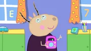 Madame Gazelle spielt eine Melodie ab zu der sich die Kinder ihr ganz eigenes Bild im Kopf machen sollen.