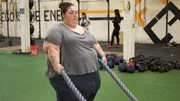 Annjeanette does rope exercises Annjeanette does rope exercises