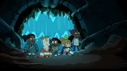 v.li.: Omar, J.P., Craig, Kelsey, Mortimor (oben), Maya