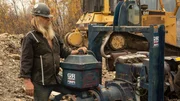 Tony Beets stood by pump Tony Beets stood by pump