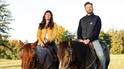 L-R: Victoria Sands (Grace Palmer), Frank Shaw (Joel McHale)