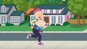 Lois Griffin (l.); Stewie Griffin (r.)