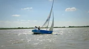 Segelboot am Neusiedlersee. Segelboot am Neusiedlersee.