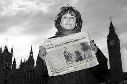 Portr&auml;t von Claudia Andujar in London.