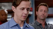 Joe Egender als Neil Palea, Jorge Garcia als Jerry Ortega und Alex O'Loughlin als Steve McGarrett.