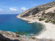 Die Calamaestra, der einzige Strand Montecristos.