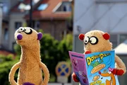 Jan & Henry mit ihrem neuen Ufo-Comicheft.