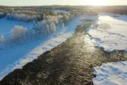 Die gro&szlig;en Fl&uuml;sse Lappland m&uuml;nden in die Ostsee.