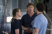 (v.l.n.r.) Dr. Meredith Grey (Ellen Pompeo); Dr. Atticus Lincoln (Chris Carmack); Dr. Andrew DeLuca (Giacomo Gianniotti)