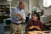 L-R: Walter 'Robby' Robinson (Michael Keaton), Matt Carroll (Brian d'Arcy James).