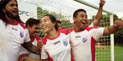 Samson (Hio Pelesasa, l.), Smiley (Ioane Goodhue, 2.v.l.), Jaiyah (Kaimana, m.), Daru (Beulah Koale, r.).