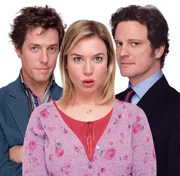BRIDGET JONES: AM RANDE DES WAHNSINNS - Plakatmotiv - Eigentlich sind Bridget (Ren&eacute;e Zellweger, M.) und Mark Darcy (Colin Firth, r.) total verliebt ineinander, aber dann taucht pl&ouml;tzlich wieder Sch&uuml;rzenj&auml;ger Daniel Cleaver (Hugh Grant, l.) aus der Versenkung auf ...