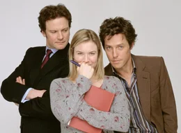 Eigentlich ist alles in Butter. Doch dann bekommt Bridgets (Ren&eacute;e Zellweger, M.) neuer Freund Mark Darcy (Colin Firth, l.) eine neue, langbeinige und schlanke Assistentin und Sch&uuml;rzenj&auml;ger Daniel Cleaver (Hugh Grant, r.) taucht pl&ouml;tzlich wieder im Leben der tollpatschigen Moderatorin auf ...