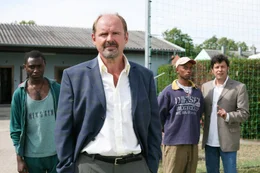(v.li.): Robert Bertrand (Benjamin), August Schm&ouml;lzer (Havlicek), Hosh Kane (Lionel), Fritz Hammel (Wurnitsch).