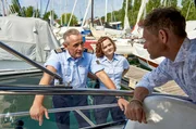 Paul Schott (Tim Wilde) und Julia Demmler (Wendy G&uuml;ntensperger) konfrontieren Clemens Vollmer (Steffen Wink) mit ihren Ermittlungsergebnissen.