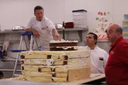 Buddy, Joey and Mauro carve the giant rubber ducky cake. Buddy, Joey and Mauro carve the giant rubber ducky cake.