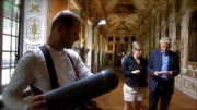 Lisa Reisch und Udo Wachtveitl besprechen den Text für die nächste Szene. Links: Tonmann Mattias Meinl. Lisa Reisch und Udo Wachtveitl besprechen den Text für die nächste Szene. Links: Tonmann Mattias Meinl.