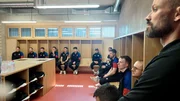 Spieler der Liechtensteiner Nationalmannschaft vor der Reise nach Ruanda, wo Spiele gegen Macao, Aruba und Tansania geplant sind. Nur rund ein Drittel der Spieler sind Profis.